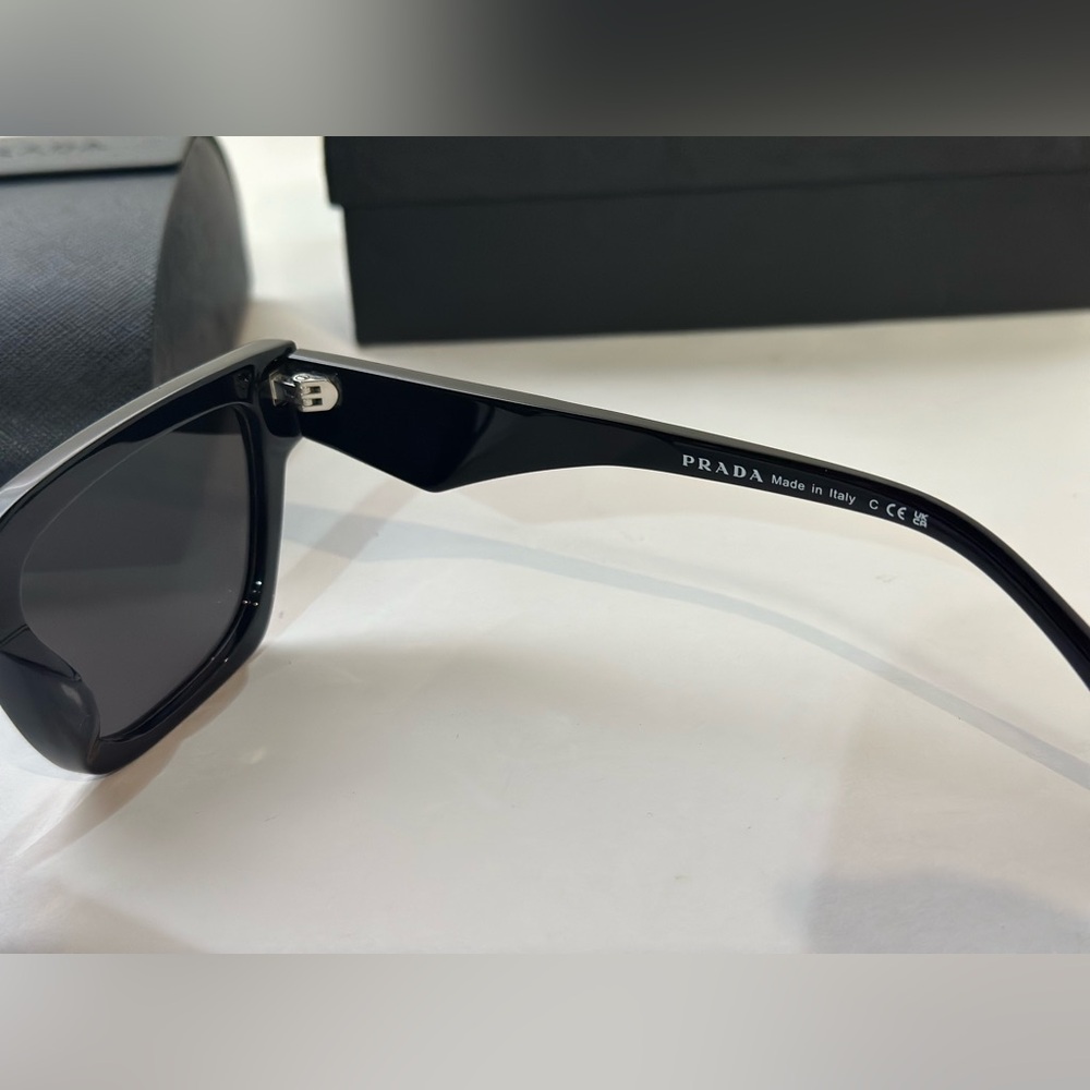 Prada Symbole Sunglasses All Black Shades - Picture 5 of 6